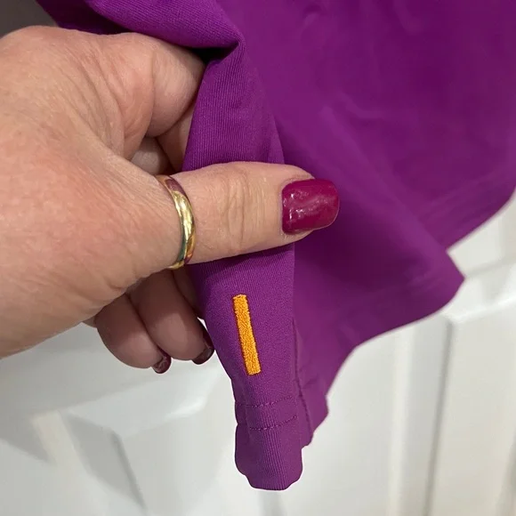 Lucy Purple and Black full zip jacket w/ thumb holes - size small - Picture 10 of 11